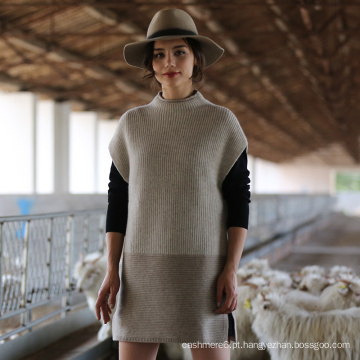 2017 Novo Estilo Cap Manga Feminina 100% Suéter De Cashmere